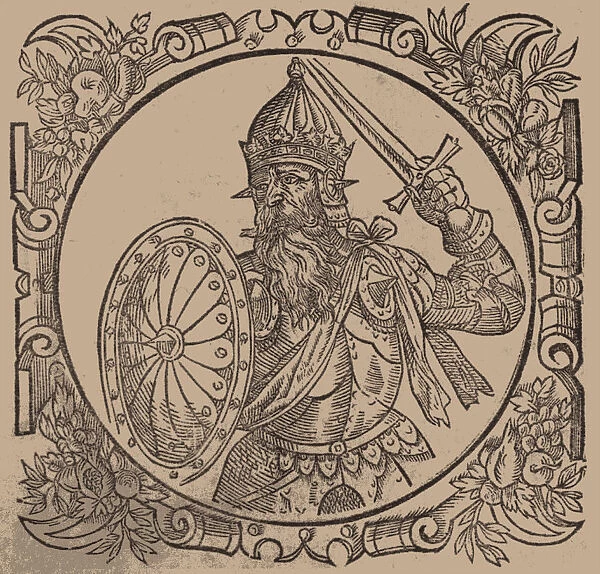 Mindaugas, King of Lithuania (From: Sarmatiae Europeae desscriprio... by A. Guagnini), 1578. Artist: Anonymous
