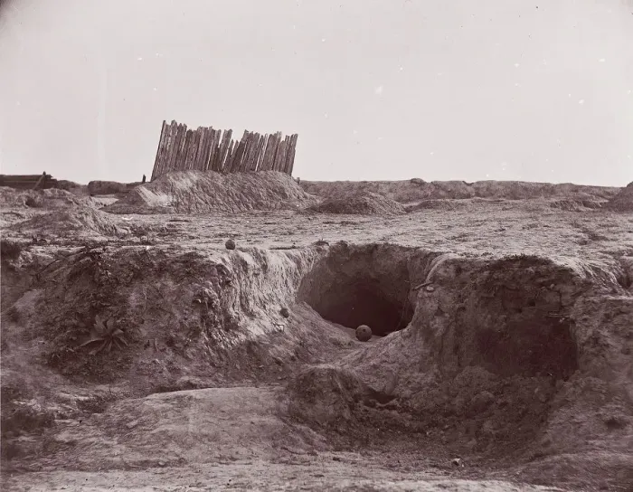 Framed Print : The Mine, Petersburg, 1864. Creator: Tim O Sullivan Framed Print : The Mine, Petersburg, 1864. Creator: Tim O Sullivan