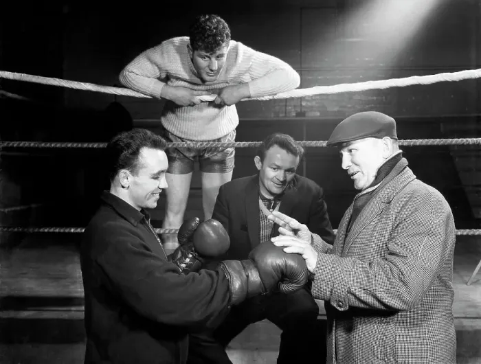 Framed Print : A miner from Sunderland gets some ringside boxing advise, Newcastle, 1964. Artist