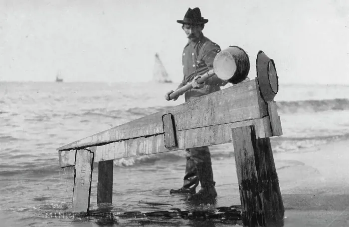 Framed Print : Miner washing gold, between c1900 and c1930. Creator: Unknown Framed Print : Miner washing gold, between c1900 and c1930. Creator: Unknown