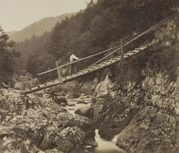Framed Print : The Miners Bridge, on the Llugwy, North Wales, 1857. Creator: Roger Fenton (British, 1819-1869) Framed Print : The Miners Bridge, on the Llugwy, North Wales, 1857. Creator: Roger Fenton (British, 1819-1869)