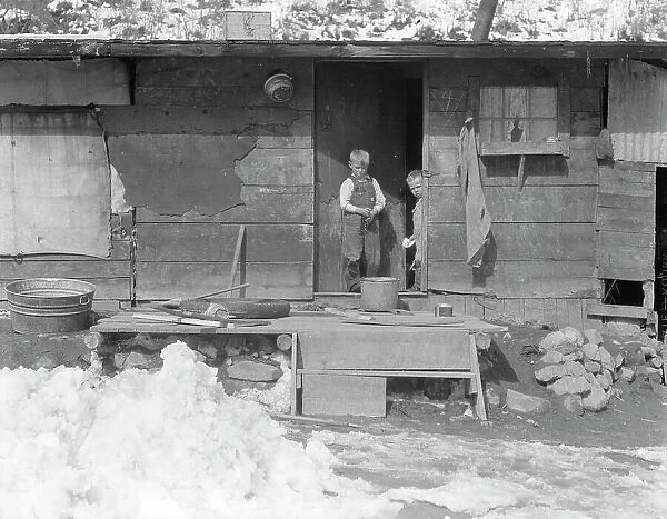 Miner's home, company-owned, Blue Blaze Coal Company, Consumers, near Price, Utah, 1936. Creator: Dorothea Lange