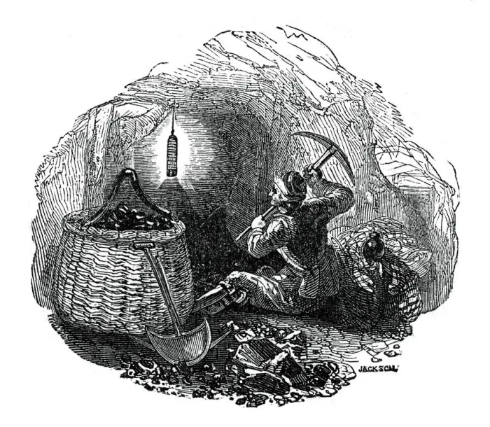 Framed Print : Miners safety lamp, 1833. Artist: Jackson Framed Print : Miners safety lamp, 1833. Artist: Jackson
