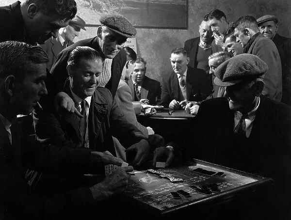 Miners socialising at the miners welfare club, Horden Colliery, Sunderland, Tyne and Wear, 1964