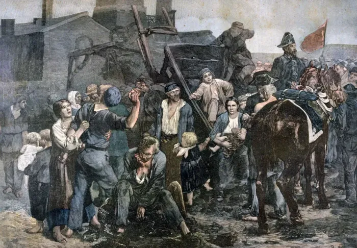 Framed Print : The Miners Strike in Carmaux, 1892 Framed Print : The Miners Strike in Carmaux, 1892