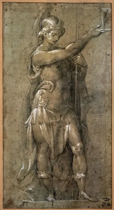 Framed Print : Minerva, early 17th century. Artist: Giovanni Battista Crespi Framed Print : Minerva, early 17th century. Artist: Giovanni Battista Crespi