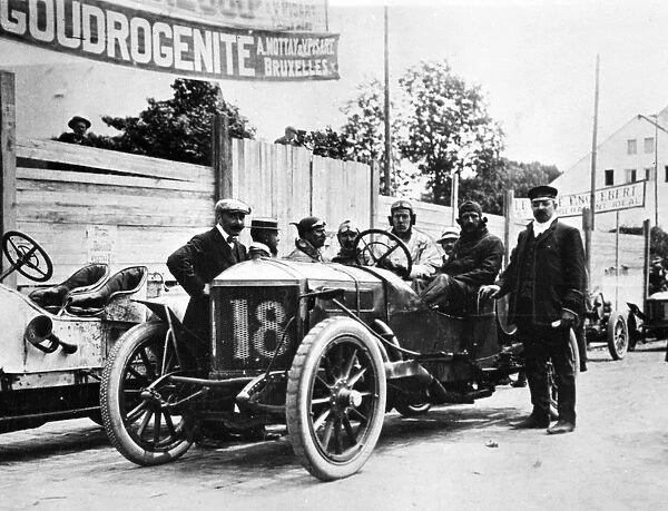 Minerva, Lord Brabazon during 1907 Circuit des Ardennes. Creator: Unknown
