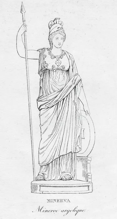 Framed Print : Minerva (Minerve argolique), c1850 Framed Print : Minerva (Minerve argolique), c1850