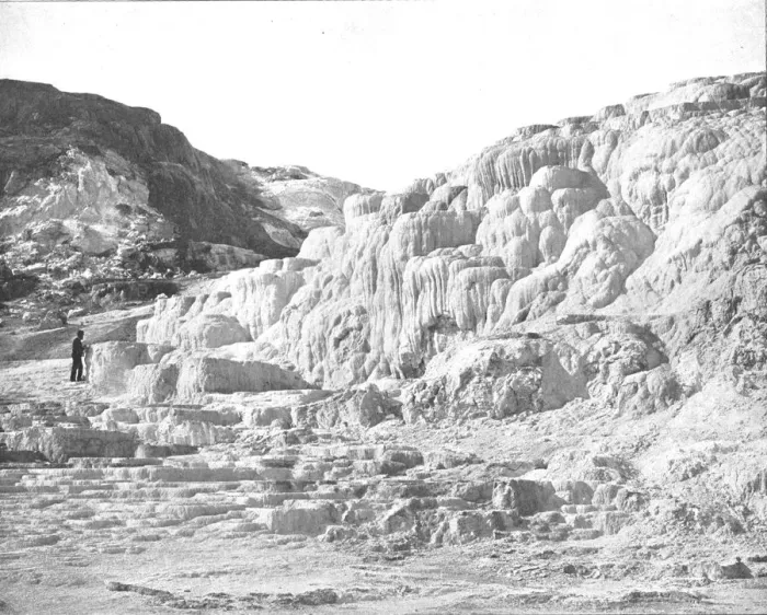 Framed Print : Minerva Terrace, Yellowstone Park, USA, c1900. Creator: Unknown Framed Print : Minerva Terrace, Yellowstone Park, USA, c1900. Creator: Unknown