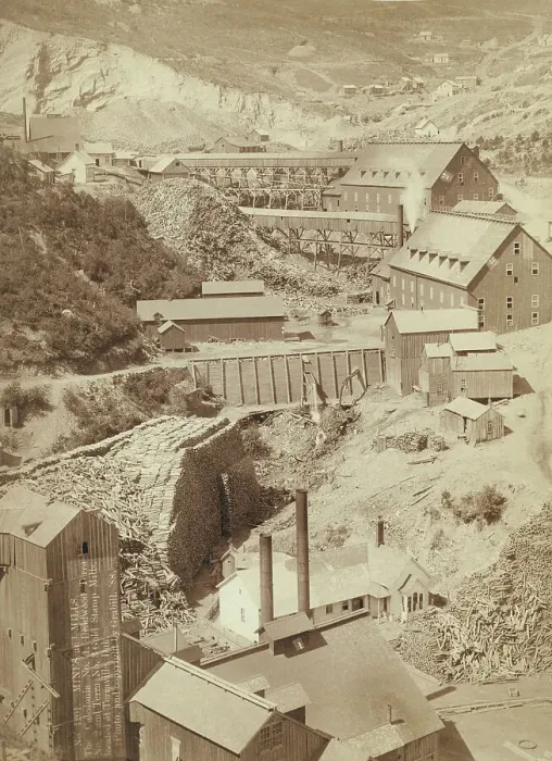 Framed Print : Mines and Mills, 1888. Creator: John C. H. Grabill Framed Print : Mines and Mills, 1888. Creator: John C. H. Grabill