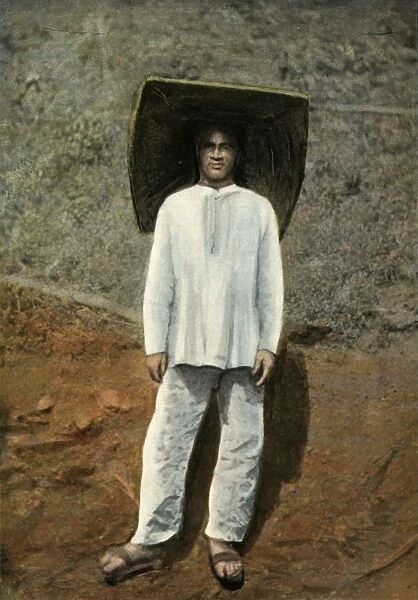 Un Mineur. Costume De Travail, (A Miner in Work Clothes), 1900. Creator: Unknown