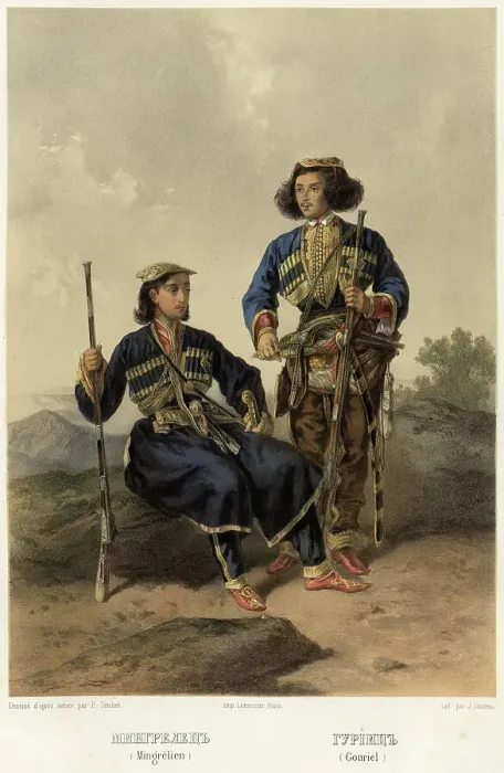 Framed Print : Mingrelian. Guriits, 1862. Creator: Frants Taikhel Framed Print : Mingrelian. Guriits, 1862. Creator: Frants Taikhel