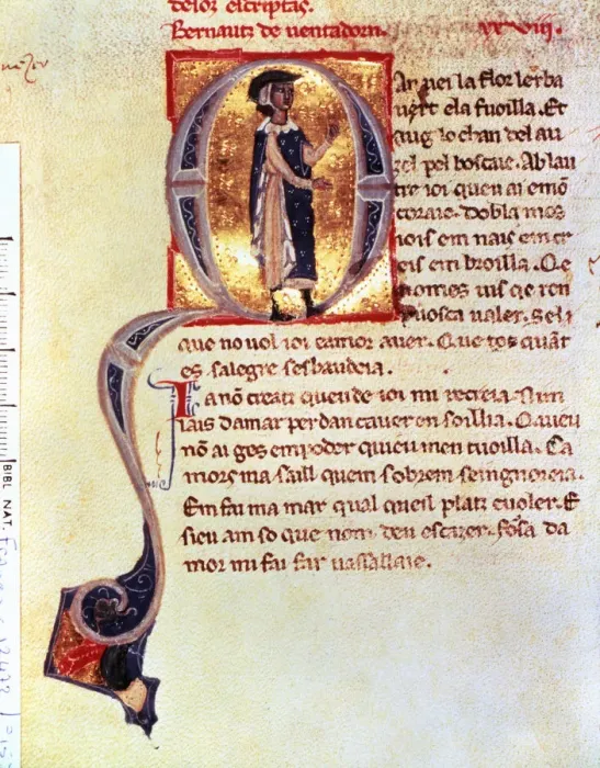 Framed Print : Miniature in which Bernat Ventadorn appears, 1125 - 1195, Provencal troubadour Framed Print : Miniature in which Bernat Ventadorn appears, 1125 - 1195, Provencal troubadour