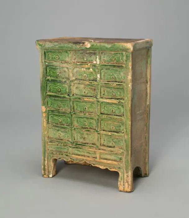 Framed Print : Miniature Chest with Drawers (Mingqi), Ming dynasty (1368-1644). Creator: Unknown Framed Print : Miniature Chest with Drawers (Mingqi), Ming dynasty (1368-1644). Creator: Unknown