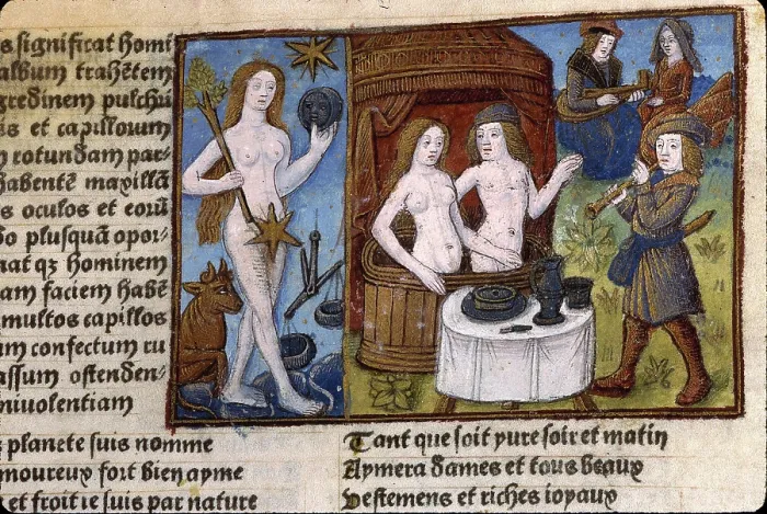 Framed Print : Miniature from Compost et calendrier des bergers, 1493. Creator: Anonymous master Framed Print : Miniature from Compost et calendrier des bergers, 1493. Creator: Anonymous master