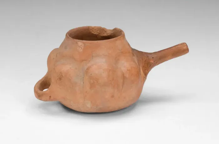 Framed Print : Miniature Cup with Handle and Side Spout, A. D. 500 / 800. Creator: Unknown Framed Print : Miniature Cup with Handle and Side Spout, A. D. 500 / 800. Creator: Unknown