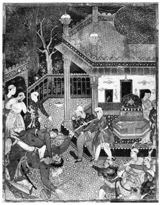 Framed Print : Miniature from the Dastan e-Amir Hamza, c1500 (1958) Framed Print : Miniature from the Dastan e-Amir Hamza, c1500 (1958)