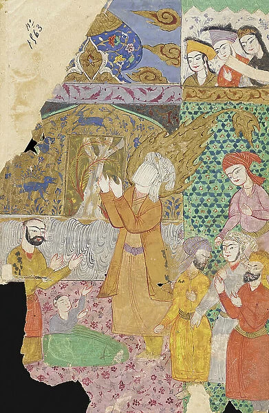 Miniature Depicting Prophet, 17th century or later. Creator: Unknown