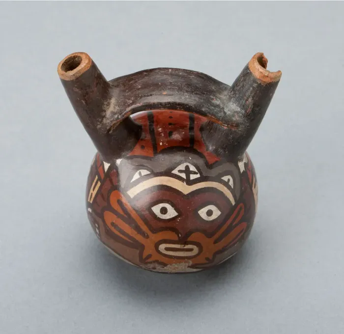 Framed Print : Miniature Double Spout Vessel Depicting Masked Ritual Performer, 180 B. C. / A. D. 500 Framed Print : Miniature Double Spout Vessel Depicting Masked Ritual Performer, 180 B. C. / A. D. 500