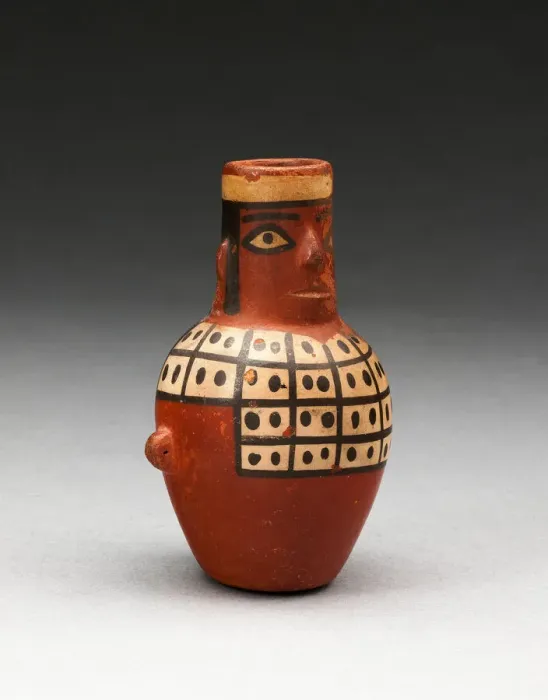 Framed Print : Miniature Jar in the Form of a Figure Wearing a Tunic, A. D. 600 / 1000. Creator: Unknown Framed Print : Miniature Jar in the Form of a Figure Wearing a Tunic, A. D. 600 / 1000. Creator: Unknown
