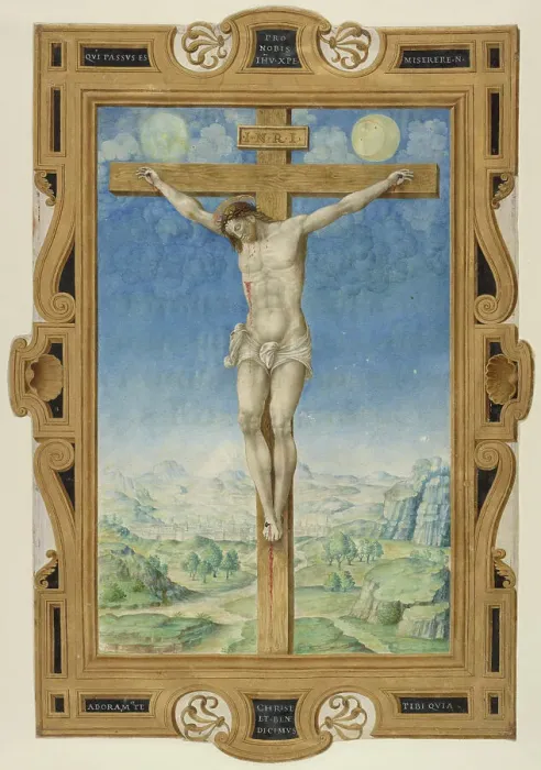 Framed Print : Miniature from a Missal, about 1545. Creator: Vincent Raymond Framed Print : Miniature from a Missal, about 1545. Creator: Vincent Raymond