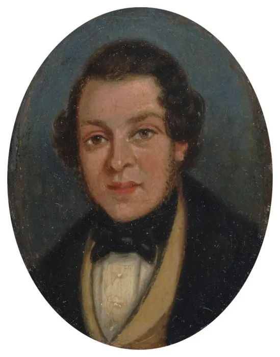 Framed Print : Miniature: Portrait of Abram Constable, brother of the artist, early 19th century Framed Print : Miniature: Portrait of Abram Constable, brother of the artist, early 19th century