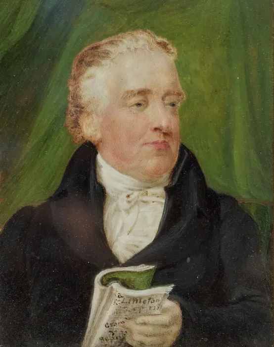 Framed Print : Miniature portrait of a man, 1825. Creator: Unknown Framed Print : Miniature portrait of a man, 1825. Creator: Unknown