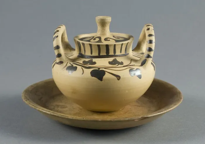 Framed Print : Miniature Pyxis (Container for Personal Objects), 300-270 BCE. Creator: Unknown Framed Print : Miniature Pyxis (Container for Personal Objects), 300-270 BCE. Creator: Unknown