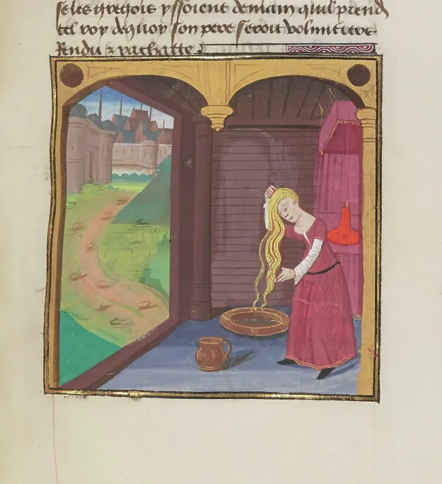 Framed Print : Miniature from Roman de Troie en prose (Francais 254), 1467. Creator: Anonymous master Framed Print : Miniature from Roman de Troie en prose (Francais 254), 1467. Creator: Anonymous master