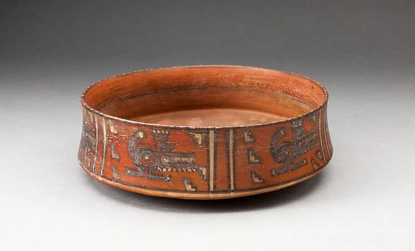 Miniature Straight-sided Bowl with Abstract Aligator Motif, A. D. 1450  /  1532