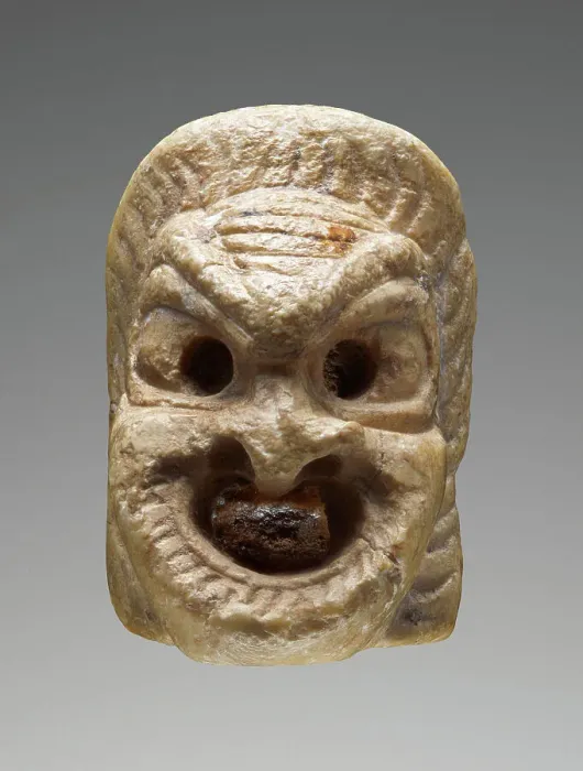 Framed Print : Miniature Theatrical Mask, 2nd century A.D. Creator: Unknown Framed Print : Miniature Theatrical Mask, 2nd century A.D. Creator: Unknown