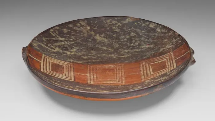 Framed Print : Miniature Tray with Geometric Pattern, A. D. 1450 / 1532. Creator: Unknown Framed Print : Miniature Tray with Geometric Pattern, A. D. 1450 / 1532. Creator: Unknown