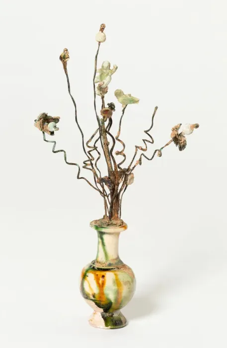 Framed Print : Miniature Vase with Wire Strands and Variegated Materials, Tang dynasty (618-907) Framed Print : Miniature Vase with Wire Strands and Variegated Materials, Tang dynasty (618-907)