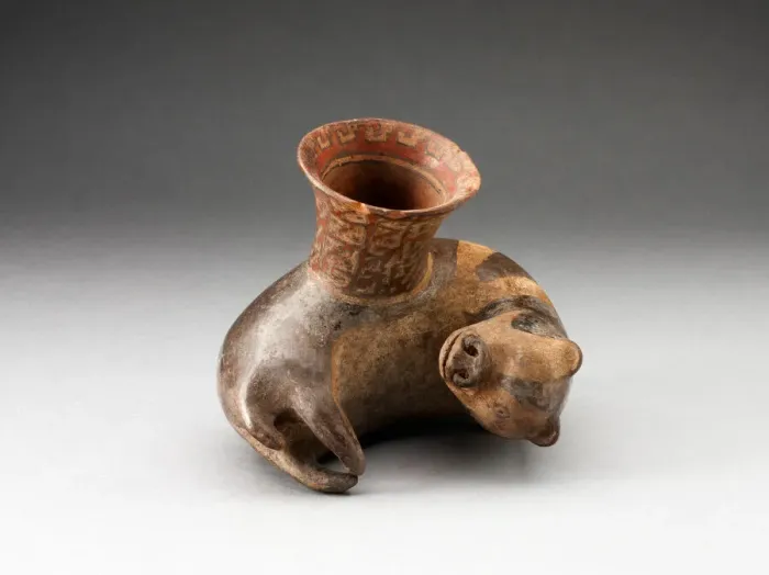 Framed Print : Miniature Vessel in the Form of a Reclinging Animal, A. D. 1450 / 1532. Creator: Unknown Framed Print : Miniature Vessel in the Form of a Reclinging Animal, A. D. 1450 / 1532. Creator: Unknown
