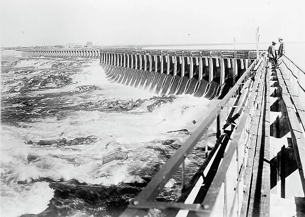 Minidoka Project - U.S. Reclamation Bureau. Minidoka Dam, One Mile Long...Idaho, 1912 Creator: Harris & Ewing. Minidoka Project - U.S. Reclamation Bureau. Minidoka Dam, One Mile Long...Idaho, 1912 Creator: Harris & Ewing