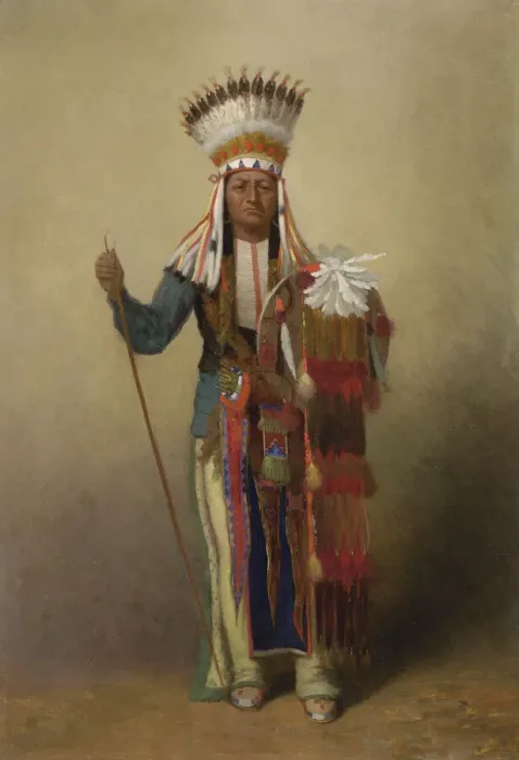 Framed Print : Minimic, c. 1878. Creator: James Wells Champney Framed Print : Minimic, c. 1878. Creator: James Wells Champney