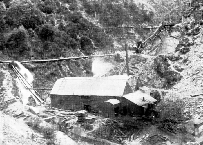 Framed Print : Mining in New Zealand - Achilles Gold-Fields, Limited: Thirty-Stamp Mill...and ore feeders, 1895. Creator: George Meisenbach Framed Print : Mining in New Zealand - Achilles Gold-Fields, Limited: Thirty-Stamp Mill...and ore feeders, 1895. Creator: George Meisenbach