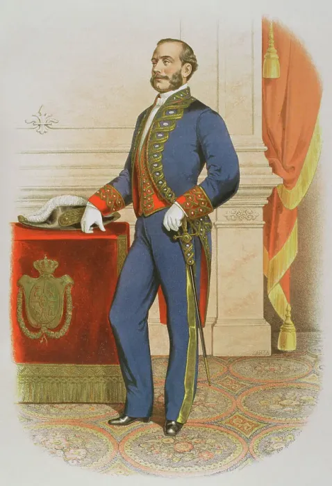 Framed Print : Minister of the Spanish Crown wearing a uniform, 1865. Creator: Unknown Framed Print : Minister of the Spanish Crown wearing a uniform, 1865. Creator: Unknown