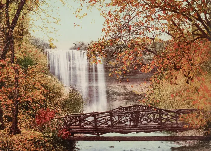 Framed Print : Minnehaha Falls, Minneapolis, Minnesota, c1900. Creator: Unknown Framed Print : Minnehaha Falls, Minneapolis, Minnesota, c1900. Creator: Unknown