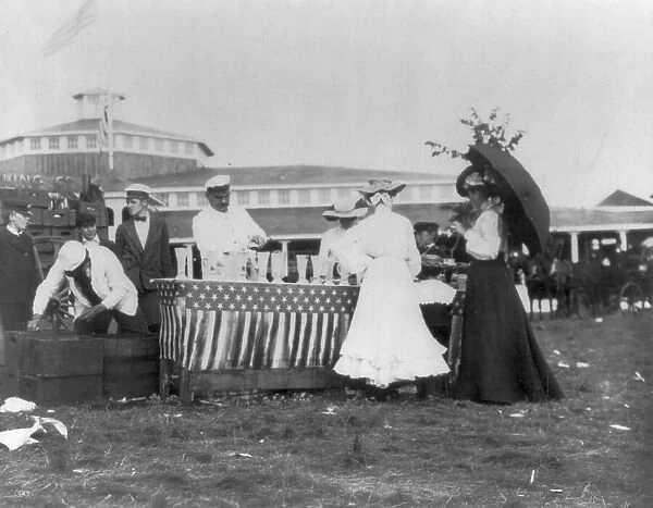 Minnesota State Fair: refreshment stand, 1900?. Creator: Unknown