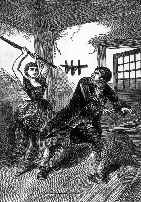 Framed Print : Minnie Grey and Sweeney Todd, c1880. Creator: Unknown Framed Print : Minnie Grey and Sweeney Todd, c1880. Creator: Unknown