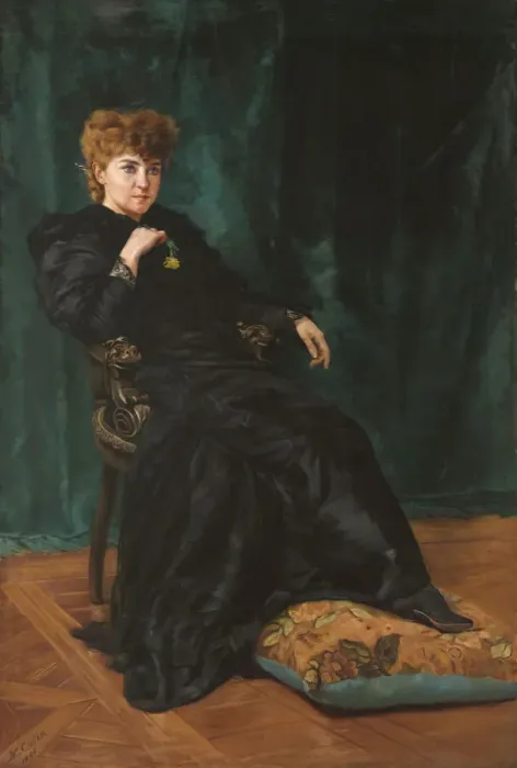 Framed Print : Minnie Maddern Fiske, 1893. Creator: Maximilien Colin