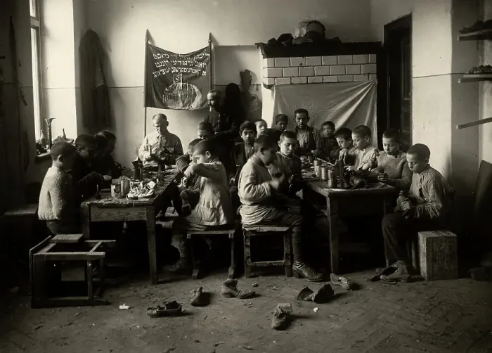 Framed Print : Minsk: House of teenagers - shoe workshop, 1922. Creator: Unknown Framed Print : Minsk: House of teenagers - shoe workshop, 1922. Creator: Unknown