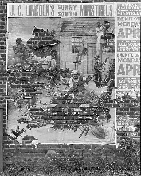 Minstrel poster, Alabama, 1936. Creator: Walker Evans