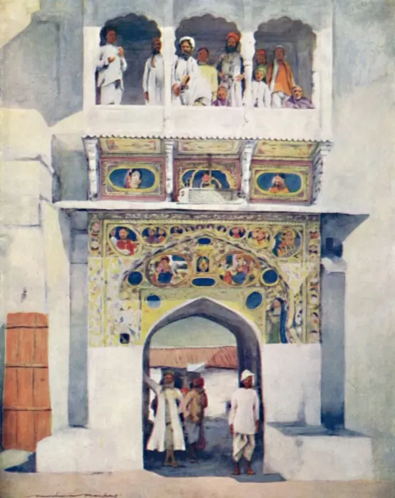 Framed Print : A Minstrels Balcony, 1905. Artist: Mortimer Luddington Menpes Framed Print : A Minstrels Balcony, 1905. Artist: Mortimer Luddington Menpes