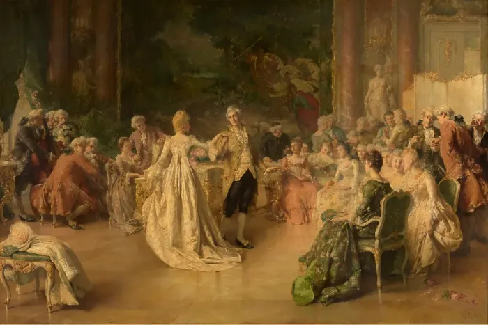 Framed Print : Minuet. Creator: Jean Guillaume Rosier Framed Print : Minuet. Creator: Jean Guillaume Rosier