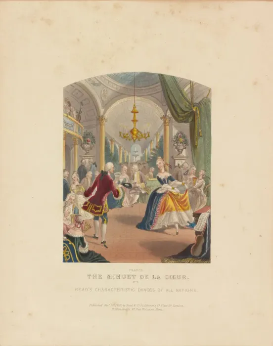 Framed Print : Minuet de la Cour, 1853 Framed Print : Minuet de la Cour, 1853
