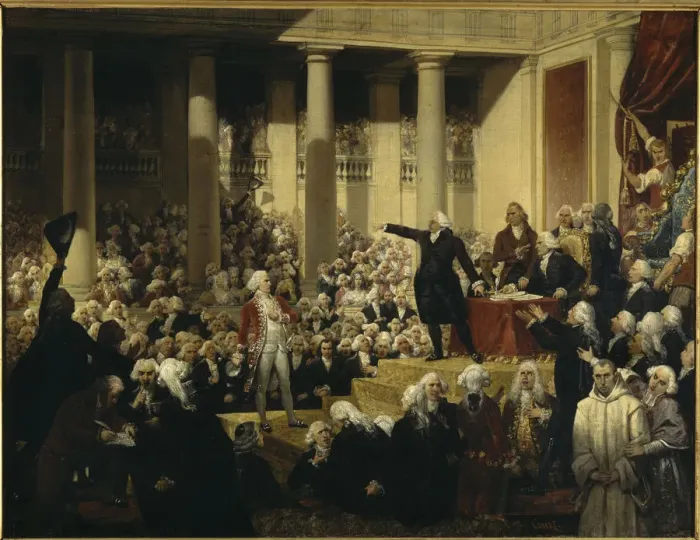 Framed Print : Mirabeau Confronts the Marquis de Dreux-Breze, 23 June 1789, 1831 Framed Print : Mirabeau Confronts the Marquis de Dreux-Breze, 23 June 1789, 1831