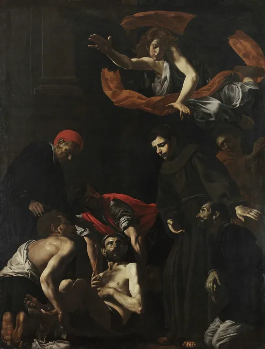 Framed Print : The Miracle of Saint Anthony of Padua, 1622. Creator: Caracciolo, Giovanni Battista (1578-1635) Framed Print : The Miracle of Saint Anthony of Padua, 1622. Creator: Caracciolo, Giovanni Battista (1578-1635)