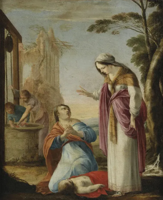 Framed Print : The Miracle of Saint Elizabeth of Thuringia. Artist: La Hyre, Laurent, de (1606-1656) Framed Print : The Miracle of Saint Elizabeth of Thuringia. Artist: La Hyre, Laurent, de (1606-1656)